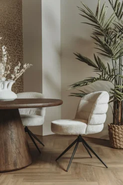 Tower Living Asti Eetkamertafel rond bruin 130 cm New