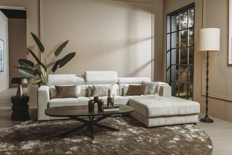 Tower Living Bank Brighton - 3 zits + Chaise Longue Rechts - Ivory 15
