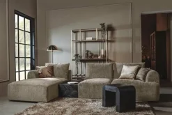 Tower Living Bank Canterbury 2 5-AR + Chaise L - Mona 120 Taupe New