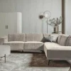 Tower Living Bank Leeds - 2,5 zits + ottomane Rechts - City 120 Beige Hot