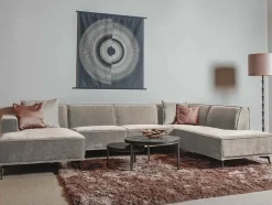 Tower Living Bank Leeds - Chaise longue + 2,5 zits + ottomane Rechts - City 120 Beige Clearance