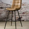 Tower Living Barstoel Navarra - Antraciet of Cognac Best