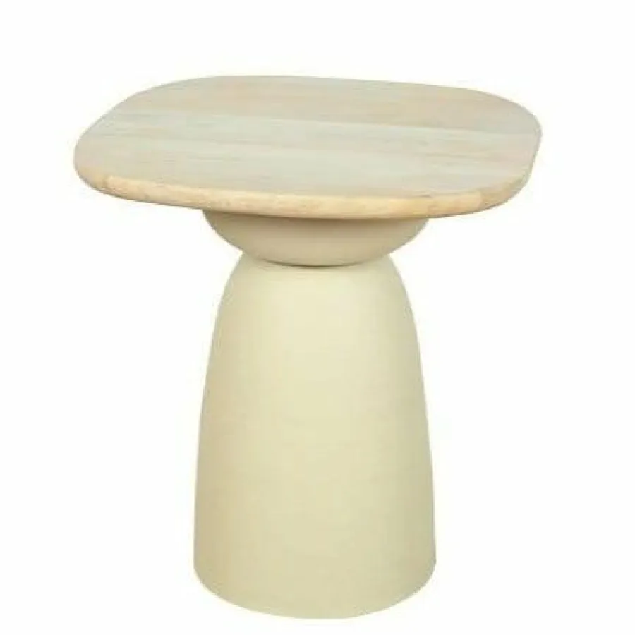 Tower Living Barza Bijzettafel gebroken wit 45 cm New
