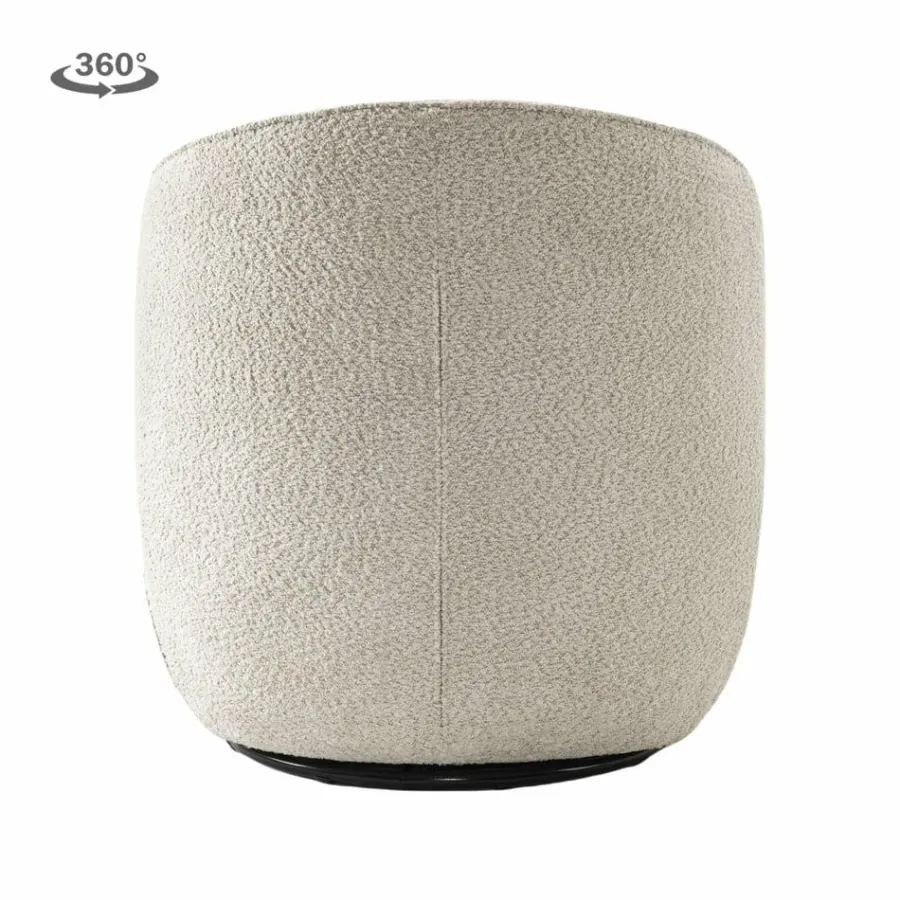Tower Living Belvi Fauteuil - fabric AJ3019-08 Cream (draaibaar) New