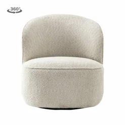 Tower Living Belvi Fauteuil - fabric AJ3019-08 Cream (draaibaar) New