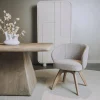 Tower Living Brescia Armstoel - fabric Puente 09 light grey (draaibaar) Hot