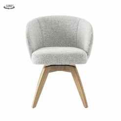 Tower Living Brescia Armstoel - fabric Puente 09 light grey (draaibaar) Hot