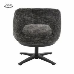 Tower Living Caldes Lounge Stoel - fabric TED 17 blue-grey (draaibaar) Online