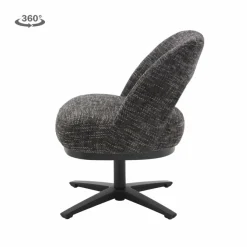 Tower Living Caldes Lounge Stoel - fabric TED 17 blue-grey (draaibaar) Online