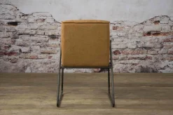 Tower Living Eetkamerstoel Santo met armleuning - cognac, grijs, antraciet en bruin Hot