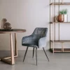 Tower Living Eetkamerstoel Silva - Grijs, geel of groen Clearance
