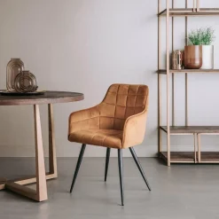 Tower Living Eetkamerstoel Silva - Grijs, geel of groen Clearance