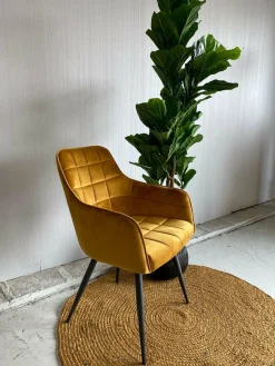 Tower Living Eetkamerstoel Silva - Grijs, geel of groen Clearance