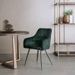 Tower Living Eetkamerstoel Silva - Grijs, geel of groen Clearance