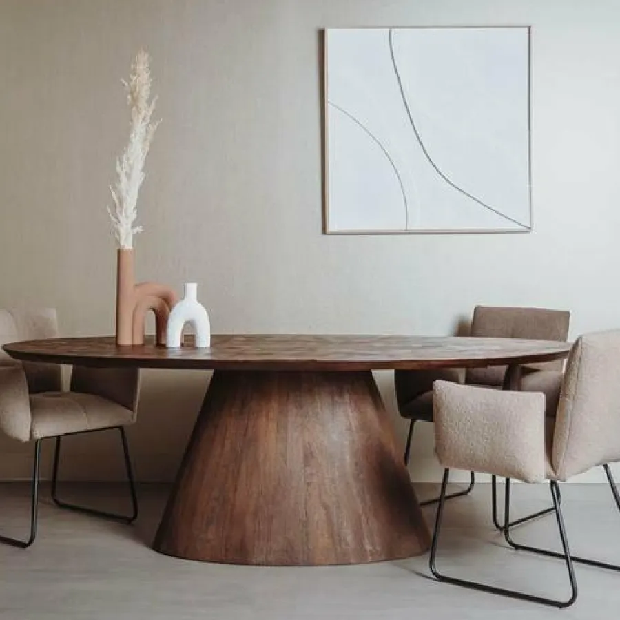 Tower Living Eettafel Premana ovaal - 220x120 – bruin Online