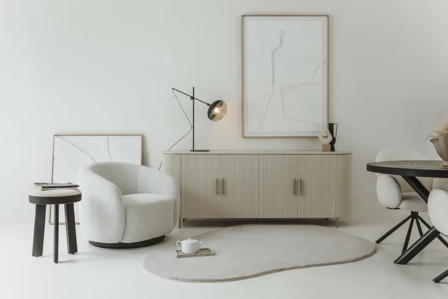 Tower Living Eettafel rond Selva mango zwart Ø 130 cm Sale