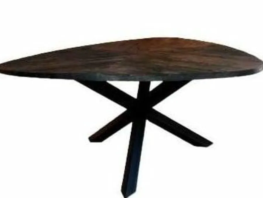 Tower Living Eettafel Trivero 150x150 Mango zwart