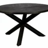 Tower Living Eettafel Viola mango rond - 130 – zwart Best