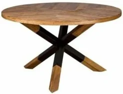 Tower Living Eettafel Viola mango rond - 130 – naturel New