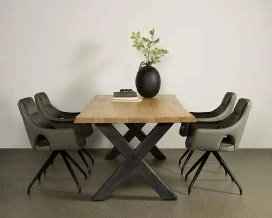 Tower Living Eettafel Xara Live edge blank of zwart - diverse afmetingen Online