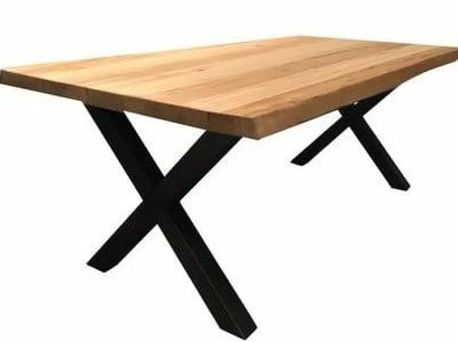 Tower Living Eettafel Xara Live edge blank of zwart - diverse afmetingen Online
