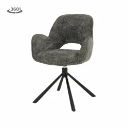 Tower Living Eettafelstoel Isola draaibaar- Haga 16 charcoal Clearance