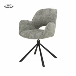 Tower Living Eettafelstoel Isola draaibaar- Haga 09 silver Hot
