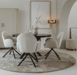 Tower Living Eettafelstoel Imola draaistoel Ascot 1 wit