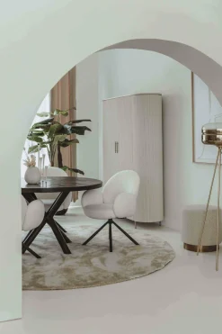 Tower Living Eettafelstoel Imola draaistoel Ascot 1 wit