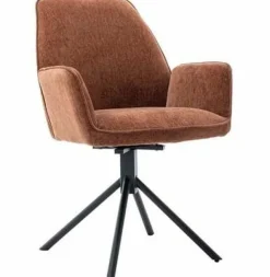 Tower Living Eettafelstoel Amaro Swivel draaistoel Nature 500 koper Clearance
