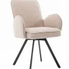 Tower Living Eettafelstoel Livo draaistoel Ascot 12 beige