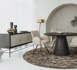 Tower Living Eettafelstoel Livo draaistoel Ascot 12 beige