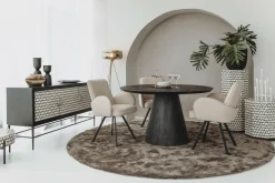 Tower Living Eettafelstoel Livo draaistoel Ascot 12 beige