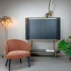Tower Living Fauteuil Albi - stof Nature 500 koper