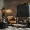 Tower Living Fauteuil Barga - groen, goud en grijs Sale