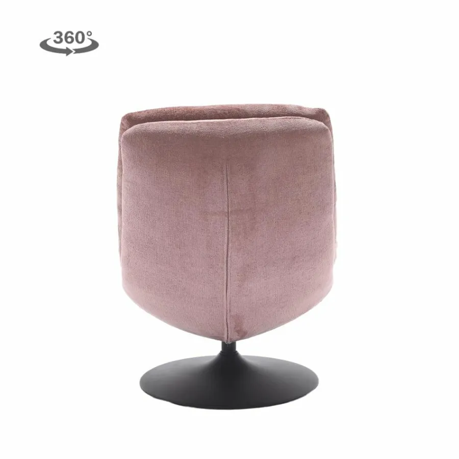 Tower Living Marano Fauteuil - Harmony 63 peachy pink (draaibaar) Outlet
