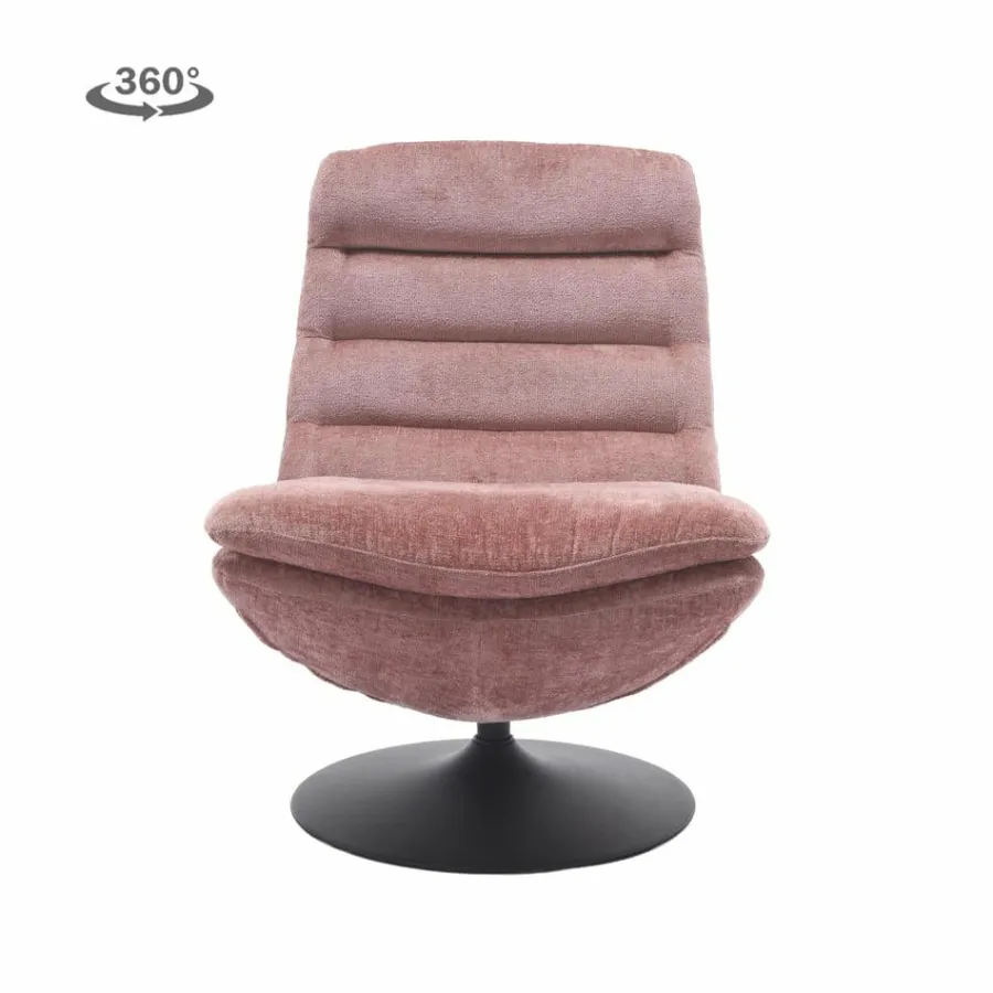 Tower Living Marano Fauteuil - Harmony 63 peachy pink (draaibaar) Outlet