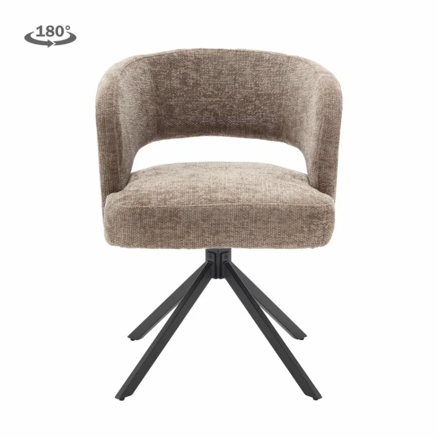 Tower Living Mura Armstoel - fabric Haga 39 cappuccino (draaibaar) Discount