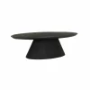 Tower Living Premana Salontafel zwart ovaal 135 cm Clearance