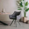 Tower Living Riviera Armstoel - fabric Brego 18 dark grey (draaibaar) Hot
