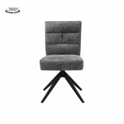 Tower Living Rosora Stoel - HZ6068-85 grey (draaibaar) Clearance