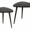 Tower Living Salontafel set van 2 Viola triangle 60/50 – zwart Discount