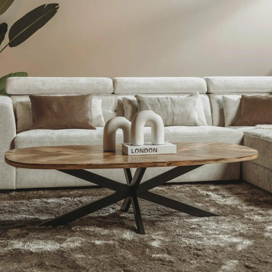 Tower Living Salontafel Silvi 130 cm - Naturel Sale
