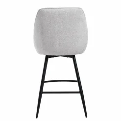 Tower Living Trino Barstoel - fabric Trenza 04 white (draaibaar) New