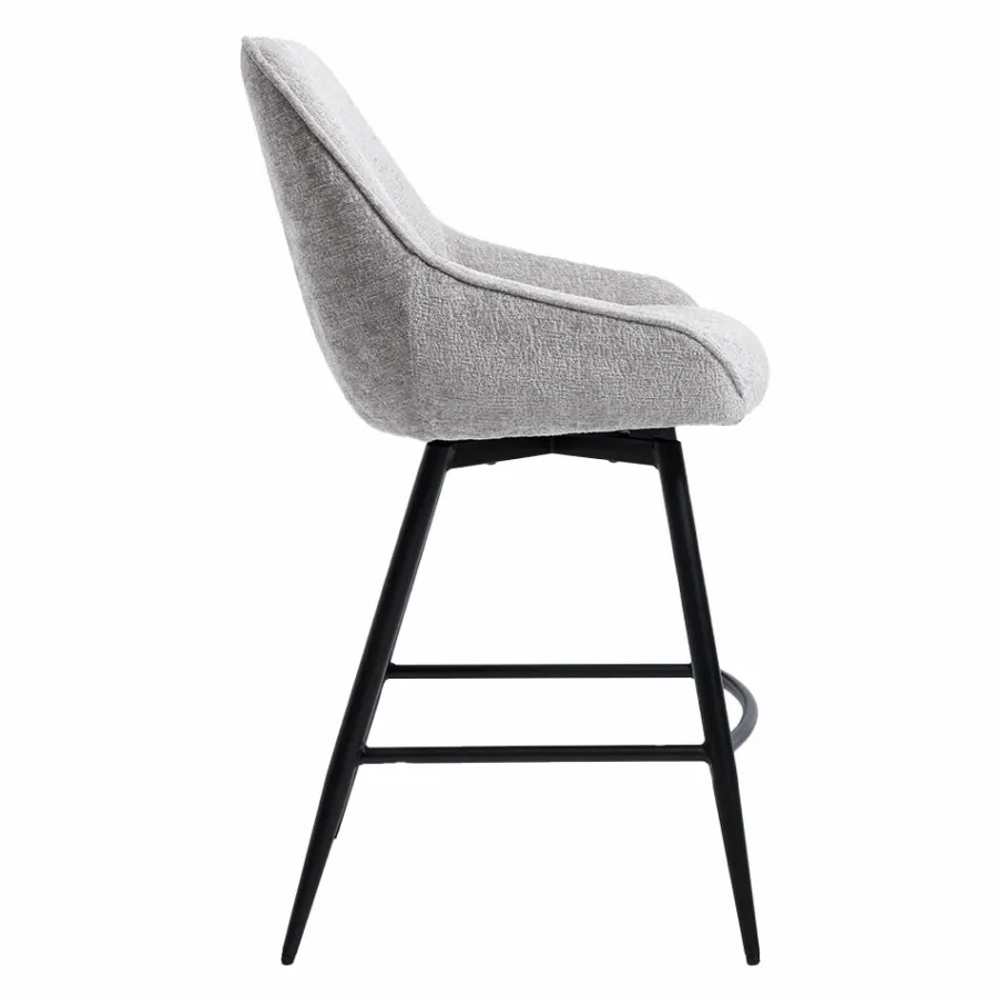 Tower Living Trino Barstoel - fabric Trenza 08 oyster (draaibaar) Online