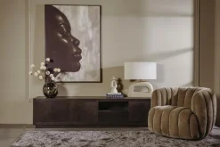 Tower Living Verdi Fauteuil - Maloy 38 mocca (draaibaar) Clearance