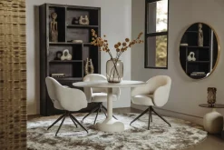 Tower Living Vigo Bijzettafel glas gebroken wit 45 cm Clearance