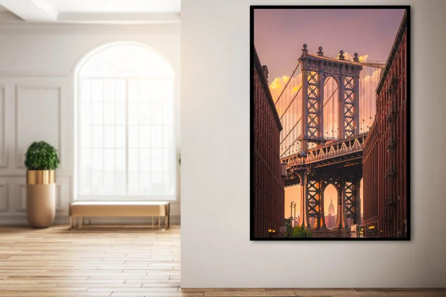 Wandkraft Manhatten Bridge from Brooklyn Street Clearance