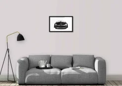 Wandkraft Porsche 356 Black