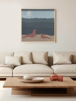 Wandkraft Seals by the Ocean Outlet